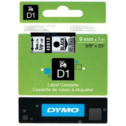 DYMO Authentieke D1 Labels Zwart-Wit (9 mm x 7 m)