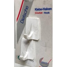 Universele handdoekhaken zelfklevend (setje van 2) wit