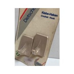 Universele handdoekhaken zelfklevend (setje van 2) beige