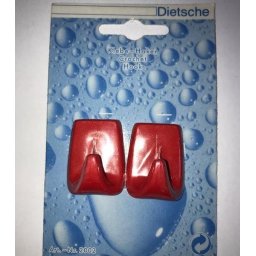 Universele handdoekhaken zelfklevend (setje van 2) rood