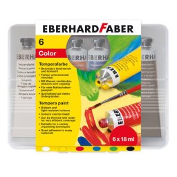 Eberhard Faber EF-575505 Plakkaatverf 6 Kleuren Tube 18 Ml