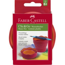 Faber Castell FC-181517 Watercup Clic & Go Roze/Oranje