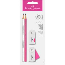 Faber Castell FC-218495 Schrijfset Faber-Castell Sparkle Wit/roze