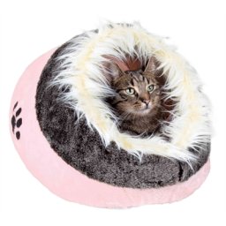 TRIXIE KATTENMAND IGLO MINOU ROZE / GRIJS 36X26X41 CM