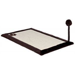 TRIXIE KRABMAT MET PLUCHE RAND BRUIN / NATUREL 70X45 CM