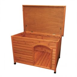 TRIXIE NATURA HONDENHOK CLASSIC MET PLAT DAK BRUIN 85X58X60 CM