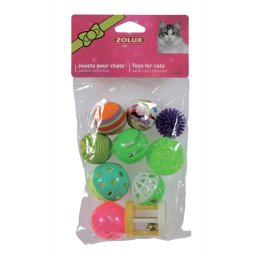 ZOLUX KATTENSPEELGOED MULTI ASSORTI 4 CM 10 ST