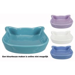 TRIXIE VOERBAK KATTENKOP ASSORTI 12 CM