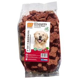 BIOFOOD 3 IN 1 HONDENKOEKJES MET CRANBERRY 500 GR