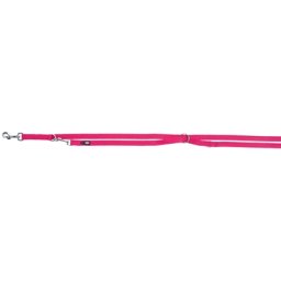 TRIXIE HONDENRIEM PREMIUM VERSTELBAAR NYLON FUCHSIA 200X2 CM