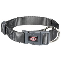 TRIXIE HALSBAND HOND PREMIUM GRAFIET GRIJS 40-65X2,5 CM