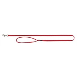 TRIXIE HONDENRIEM PREMIUM ROOD 100X2,5 CM
