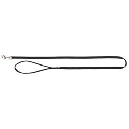 TRIXIE HONDENRIEM PREMIUM ZWART 100X2,5 CM