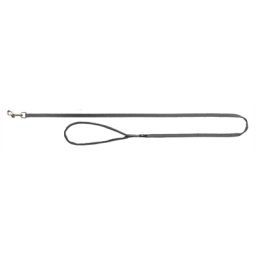 TRIXIE HONDENRIEM PREMIUM GRAFIET GRIJS 100X2 CM