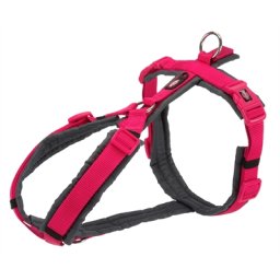 TRIXIE HONDENTUIG PREMIUM TREKKING FUCHSIA / GRIJS 70-85X2,5 CM