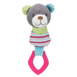 TRIXIE JUNIOR BEER VAN STOF MET BIJTRING 23 CM 3 ST