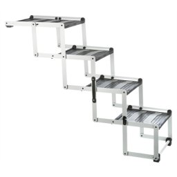 TRIXIE VOUWTRAP 4-DELIG ALUMINIUM / KUNSTSTOF / TPR TOT 75 KG 160X37X70 CM