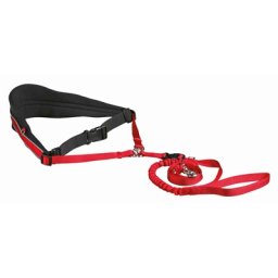 TRIXIE HONDENRIEM MET BUIKRIEM NEOPREEN GEVOERD ROOD 70-120X1,2 CM / 110-150X2 CM