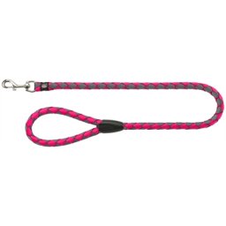 TRIXIE HONDENRIEM CAVO FUCHSIA / GRIJS 100X1,2 CM