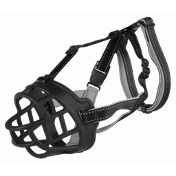 TRIXIE MUILKORF MUZZLE FLEX SILICONE ZWART S 20X20 CM