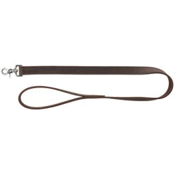 TRIXIE HONDENRIEM RUSTIC VETLEER DONKERBRUIN 100X2 CM