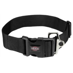 TRIXIE HALSBAND HOND PREMIUM ZWART 55-80X5 CM