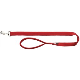 TRIXIE HONDENRIEM PREMIUM ROOD 120X1 CM