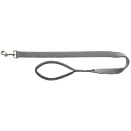 TRIXIE HONDENRIEM PREMIUM GRAFIET GRIJS 180X1 CM