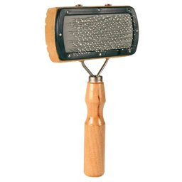 TRIXIE SLICKERBORSTEL HOUT / METALEN PINNEN 18X10 CM 3 ST