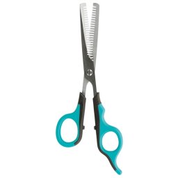 TRIXIE EFFILEERSCHAAR DUBBELZIJDIG KUNSTSTOF / RVS 16 CM 3 ST