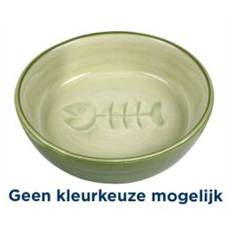 TRIXIE VOERBAK / WATERBAK VISGRAAT KERAMIEK ASSORTI 13 CM 200 ML 4 ST