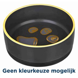 TRIXIE VOERBAK JIMMY KERAMIEK / RUBBERRAND ASSORTI 16X16 CM 750 ML