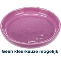 TRIXIE VOERBAK / WATERBAK KERAMIEK ASSORTI 18 CM 350 ML 4 ST