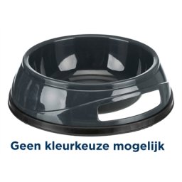 TRIXIE VOERBAK ZWAAR KUNSTSTOF / RUBBERBODEM ASSORTI 16X16 CM 750 ML 4 ST