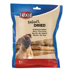 TRIXIE BULLENPEES GEDROOGD 12 CM 8 ST. / 100 G 12 CM 6X100 GR