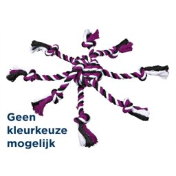 TRIXIE TOUWSPEELTJE MET INGEVLOCHTEN BAL ASSORTI 7X7X7 CM 3 ST