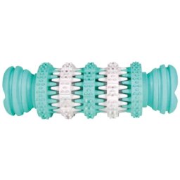 TRIXIE DENTA FUN NATUURRUBBER BOT MET MUNTSMAAK 11 CM 3 ST