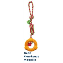 TRIXIE NATUURRUBBER RING AAN TOUW ASSORTI 41X12X12 CM 3 ST