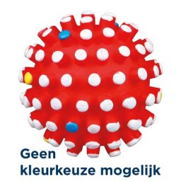 TRIXIE VINYL EGELBAL MET GELUID ASSORTI 6X6X6 CM 4 ST