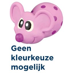 TRIXIE LATEX MUIS MET GELUID ASSORTI 8 CM 4 ST