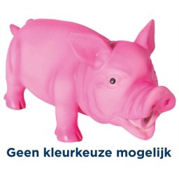 TRIXIE LATEX / POLYESTERVLIES VARKEN MET DIERENGELUID ASSORTI 21 CM 3 ST