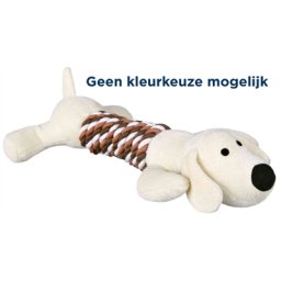 TRIXIE PLUCHE DIER MET TOUWE EN GELUID ASSORTI 32 CM 3 ST