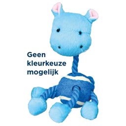 TRIXIE PLUCHE DIER MET TOUW EN TENNISBAL ASSORTI 16 CM 3 ST