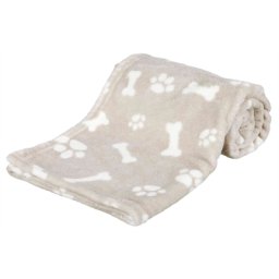 TRIXIE PLUCHE DEKEN KENNY BEIGE 100X75X2 CM 2 ST