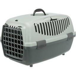 TRIXIE BE ECO VERVOERSBOX CAPRI ANTRACIET / GRIJS-GROEN 48X32X31 CM