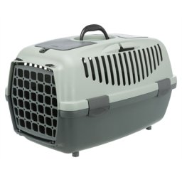 TRIXIE BE ECO VERVOERSBOX CAPRI ANTRACIET / GRIJS-GROEN 61X40X38 CM
