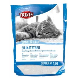 TRIXIE SIMPLE'N'CLEAN GRANULAAT SILICAATSTROOISEL 10X5 LTR