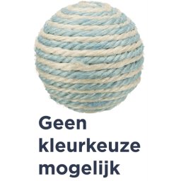 TRIXIE BAL SISAL ASSORTI 6X6X6 CM 4 ST