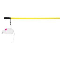 TRIXIE SPEELHENGEL MUIS KUNSTSTOF / PLUCHE MET CATNIP 100 CM 4 ST