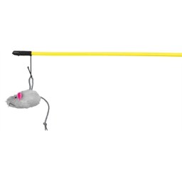 TRIXIE SPEELHENGEL MUIS KUNSTSTOF / PLUCHE MET CATNIP 50 CM 4 ST